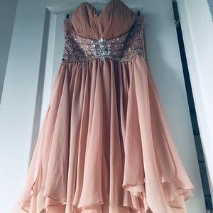 Rhinestone embellished dress XS